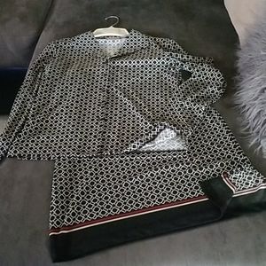 Liz Claiborne collection 2pc chain print skirt set